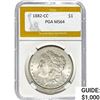 Image 1 : 1882-CC Morgan Silver Dollar PGA MS64