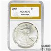 2001 American Silver Eagle PGA MS70