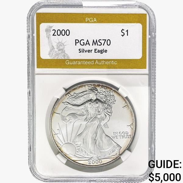 2000 American Silver Eagle PGA MS70