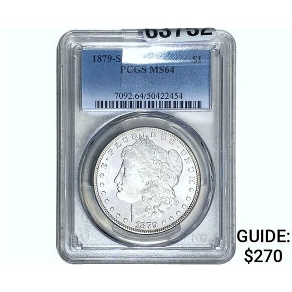 1879-S Morgan Silver Dollar PCGS MS64