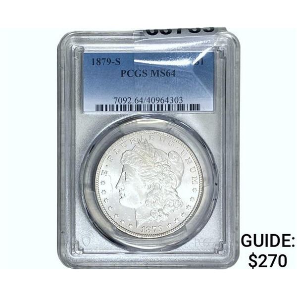 1879-S Morgan Silver Dollar PCGS MS6