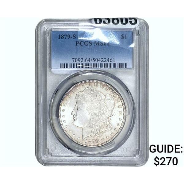 1879-S Morgan Silver Dollar PCGS MS64