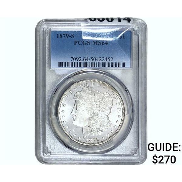 1879-S Morgan Silver Dollar PCGS MS64