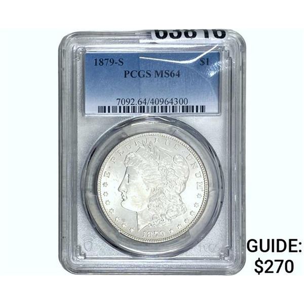 1879-S Morgan Silver Dollar PCGS MS64