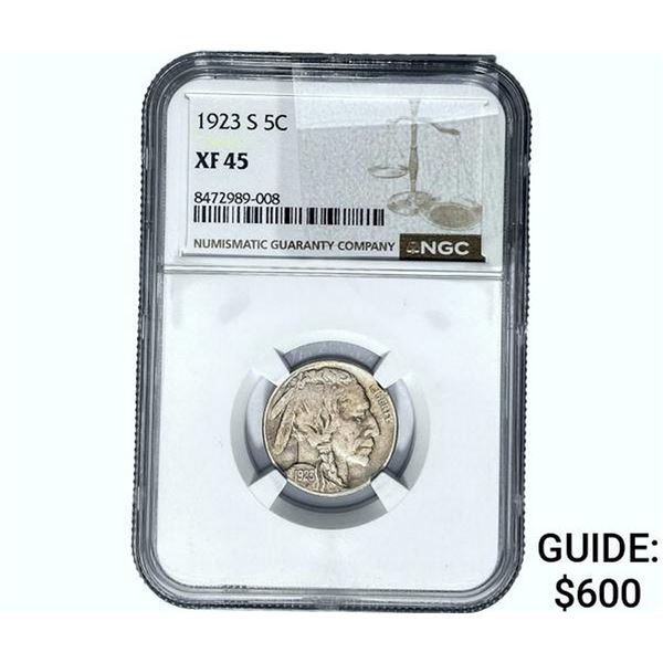 1923 Buffalo Nickel NGC XF45