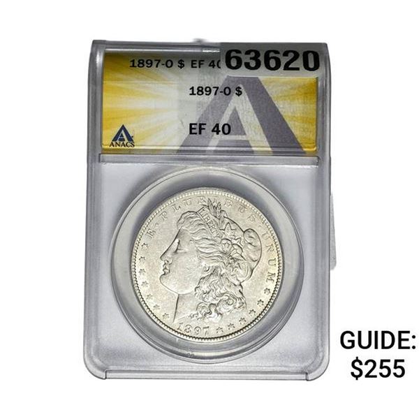 1897-O Morgan Silver Dollar ANACS EF40