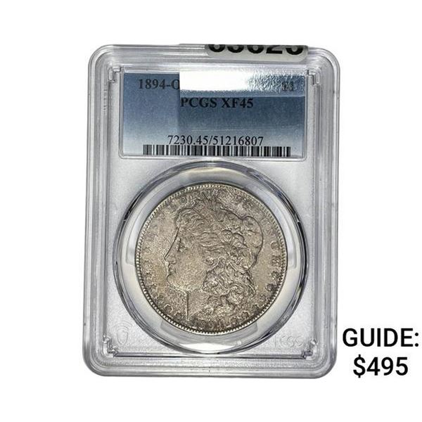 1894-O Morgan Silver Dollar PCGS XF45