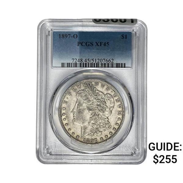 1897-O Morgan Silver Dollar PCGS XF45