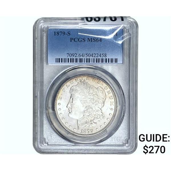1879-S Morgan Silver Dollar PCGS MS64