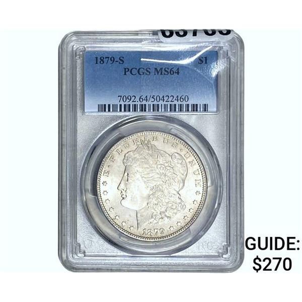 1879-S Morgan Silver Dollar PCGS MS64