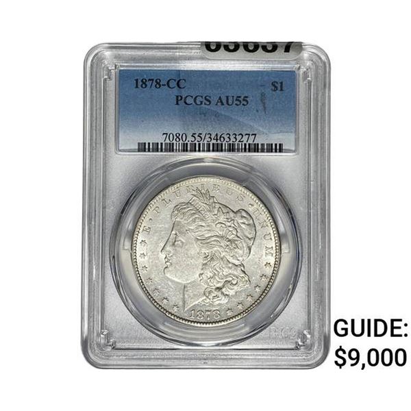 1879-CC Morgan Silver Dollar PCGS AU55