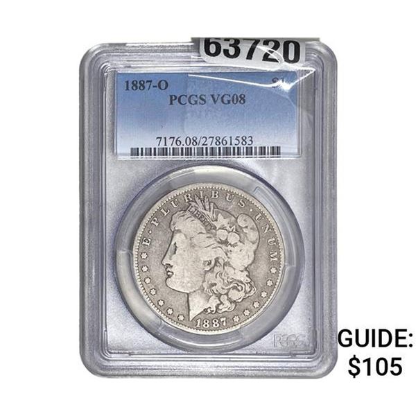 1887-O Morgan Silver Dollar PCGS VG08