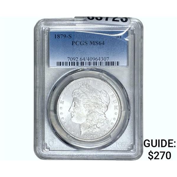 1879-S Morgan Silver Dollar PCGS MS64