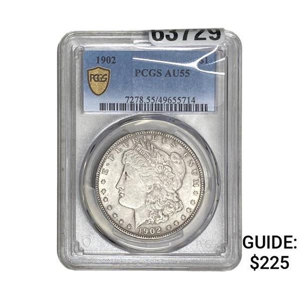 1902 Morgan Silver Dollar PCGS AU55