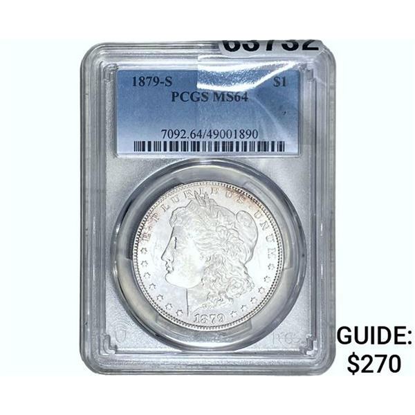 1879-S Morgan Silver Dollar PCGS MS64