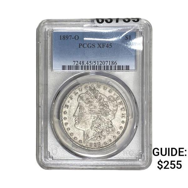 1897-O Morgan Silver Dollar PCGS XF45