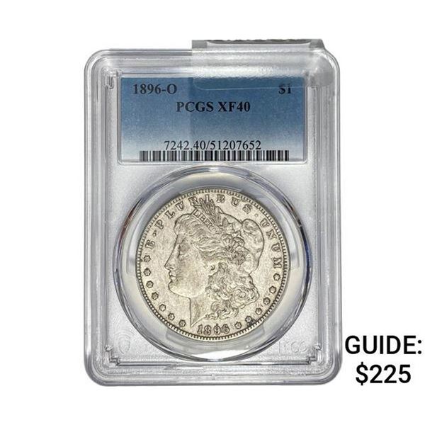 1896-O Morgan Silver Dollar PCGS XF40