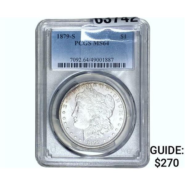 1879-S Morgan Silver Dollar PCGS MS64