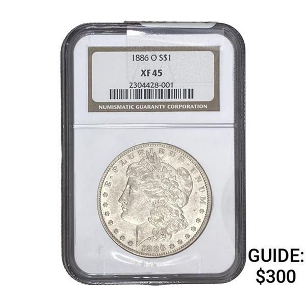 1886-O Morgan Silver Dollar NGC XF45
