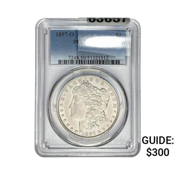 1897-O Morgan Silver Dollar PCGS AU50