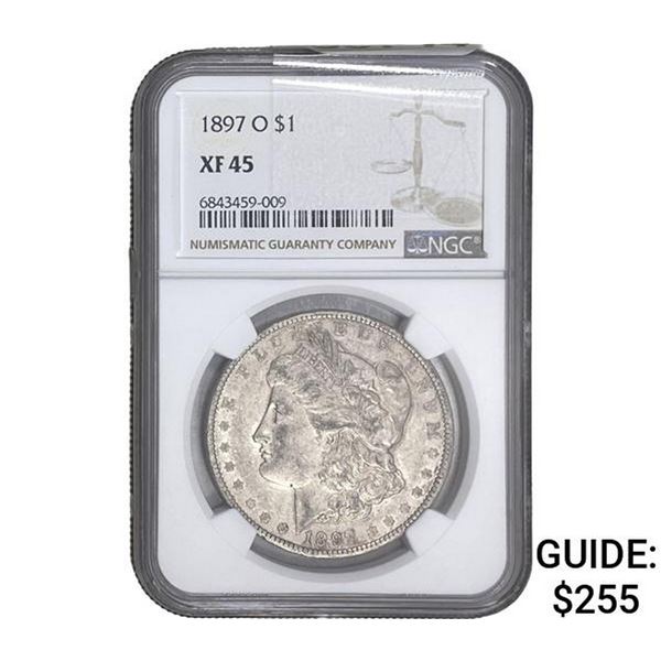 1897-O Morgan Silver Dollar NGC XF45