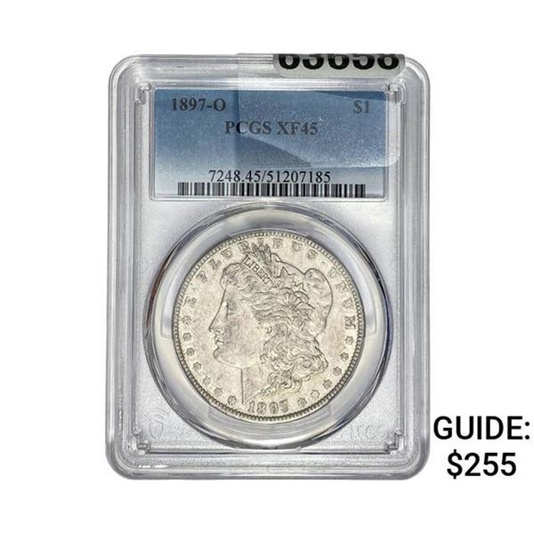1897-O Morgan Silver Dollar PCGS XF45