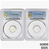 Image 1 : [2 Coins] 1960 Roosevelt Dime PCGS MS66 FB
