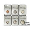 Image 1 : [6 Coins] 1942 1C-50C PROOF SET NGC PF63-67