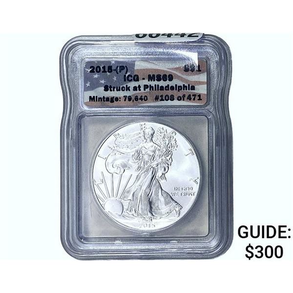 2015 Silver Eagle ICG MS69