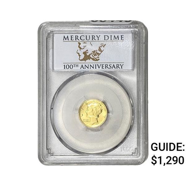 2016-W Mercury Silver Dime PCGS SP70