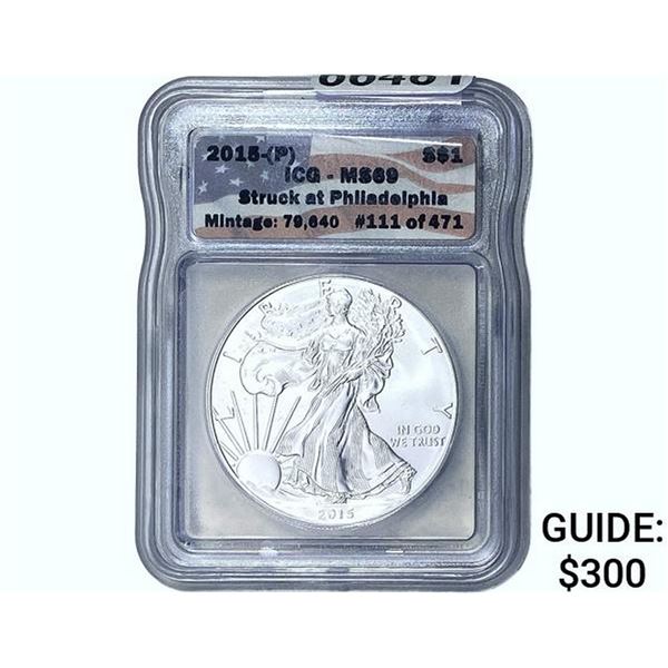 2015 Silver Eagle ICG MS69