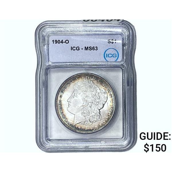 1904-O Morgan Silver Dollar ICG MS63