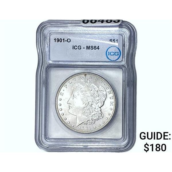 1901-O Morgan Silver Dollar ICG MS64