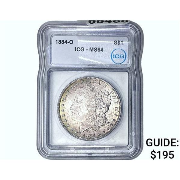 1884-O Morgan Silver Dollar ICG MS64