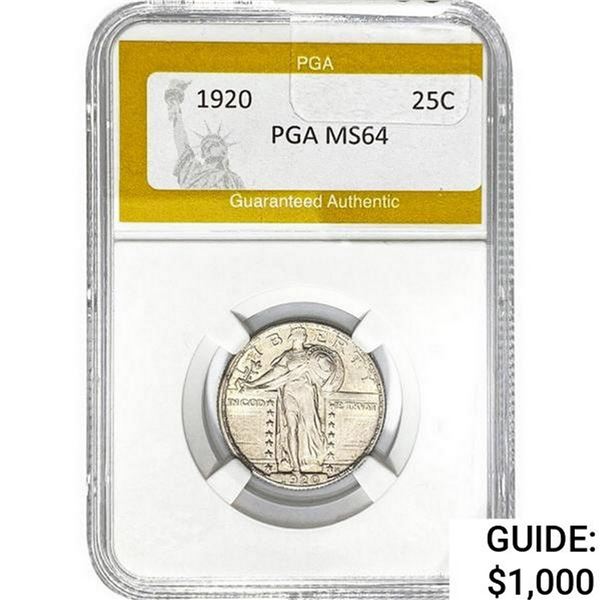 1920 Standing Liberty Quarter PGA MS64