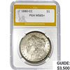 Image 1 : 1880-CC Morgan Silver Dollar PGA MS65+