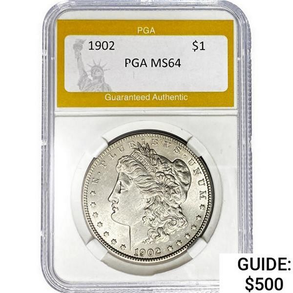 1902 Morgan Silver Dollar PGA MS64