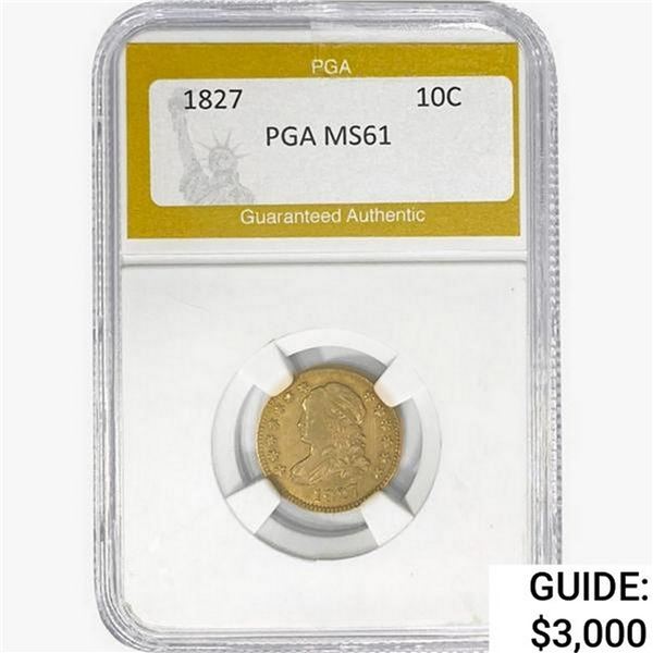 1827 Capped Bust Dime PGA MS61