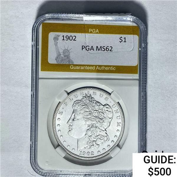 1902 Morgan Silver Dollar PGA MS62