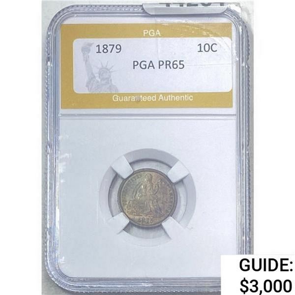 1879 Seated Liberty Dime PGA PR65