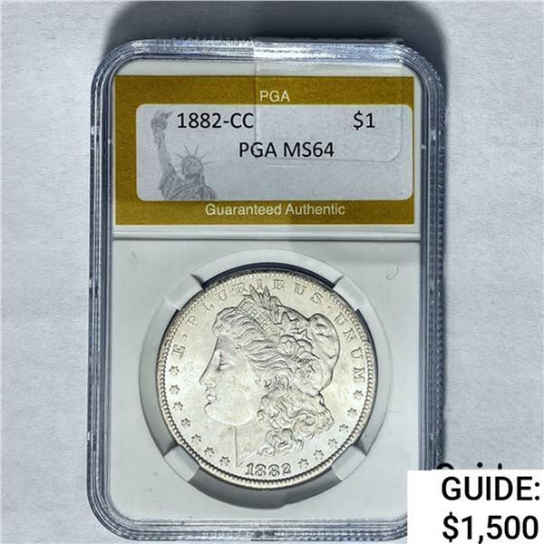 1882-CC Morgan Silver Dollar PGA MS64