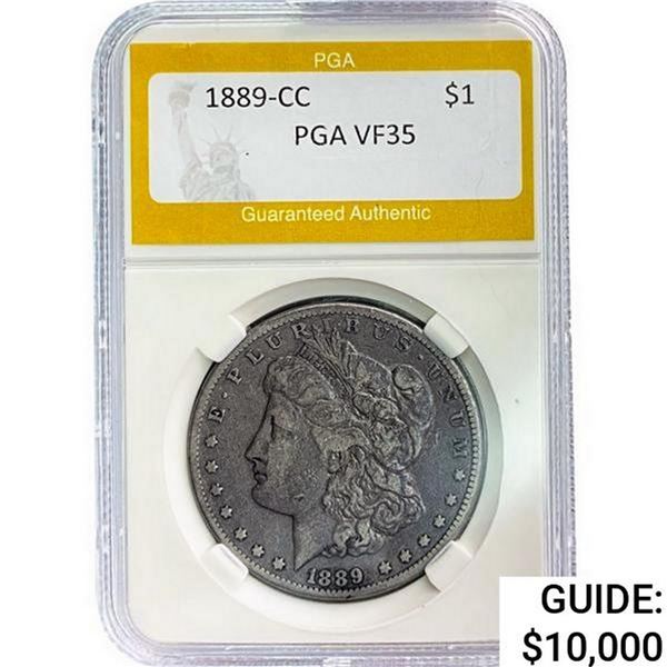 1889-CC Morgan Silver Dollar PGA VF35