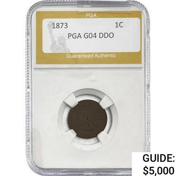 1873 Indian Head Cent PGA G4 DDO