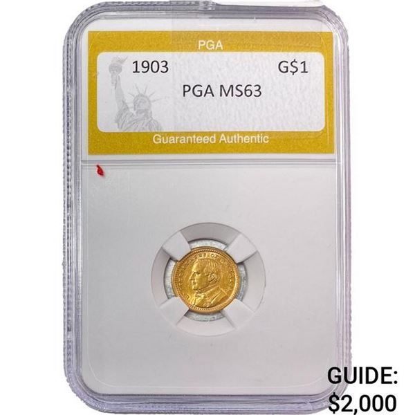 1903 Rare Gold Dollar PGA MS63