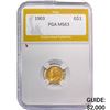 Image 1 : 1903 Rare Gold Dollar PGA MS63