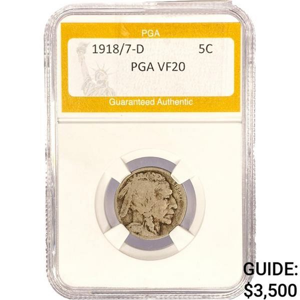 1918/7-D Buffalo Nickel PGA VF20