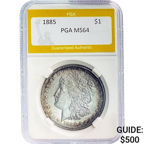 1885 Morgan Silver Dollar PGA MS64