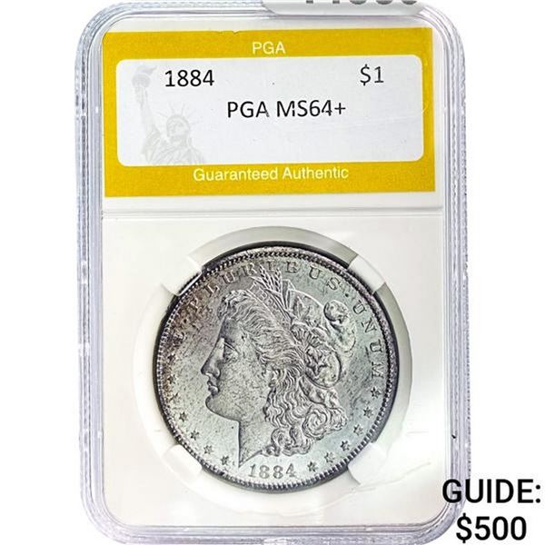 1884-CC Morgan Silver Dollar PGA MS64+