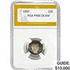 Image 1 : 1892 Barber Dime PGA PR66 DCAM