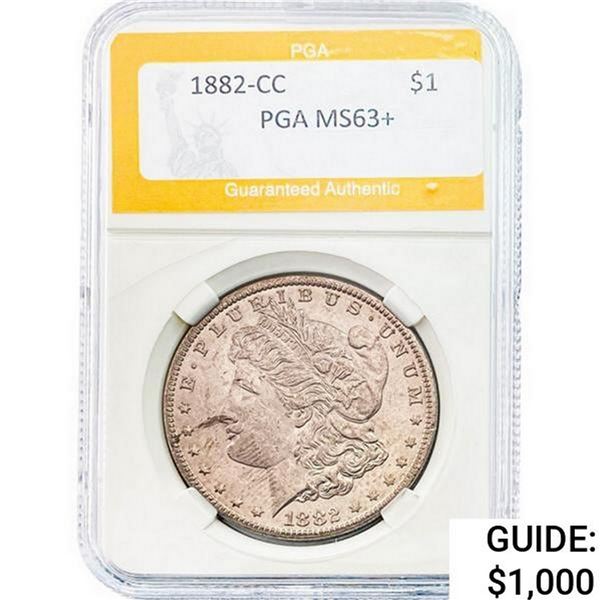 1822-CC Morgan Silver Dollar PGA MS63+